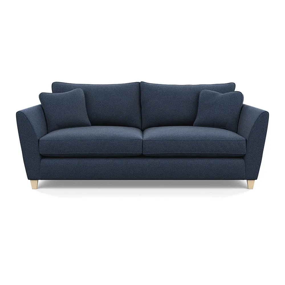 Heal's Torino 4 Seater Sofa Boucle Indigo Natural Feet 1