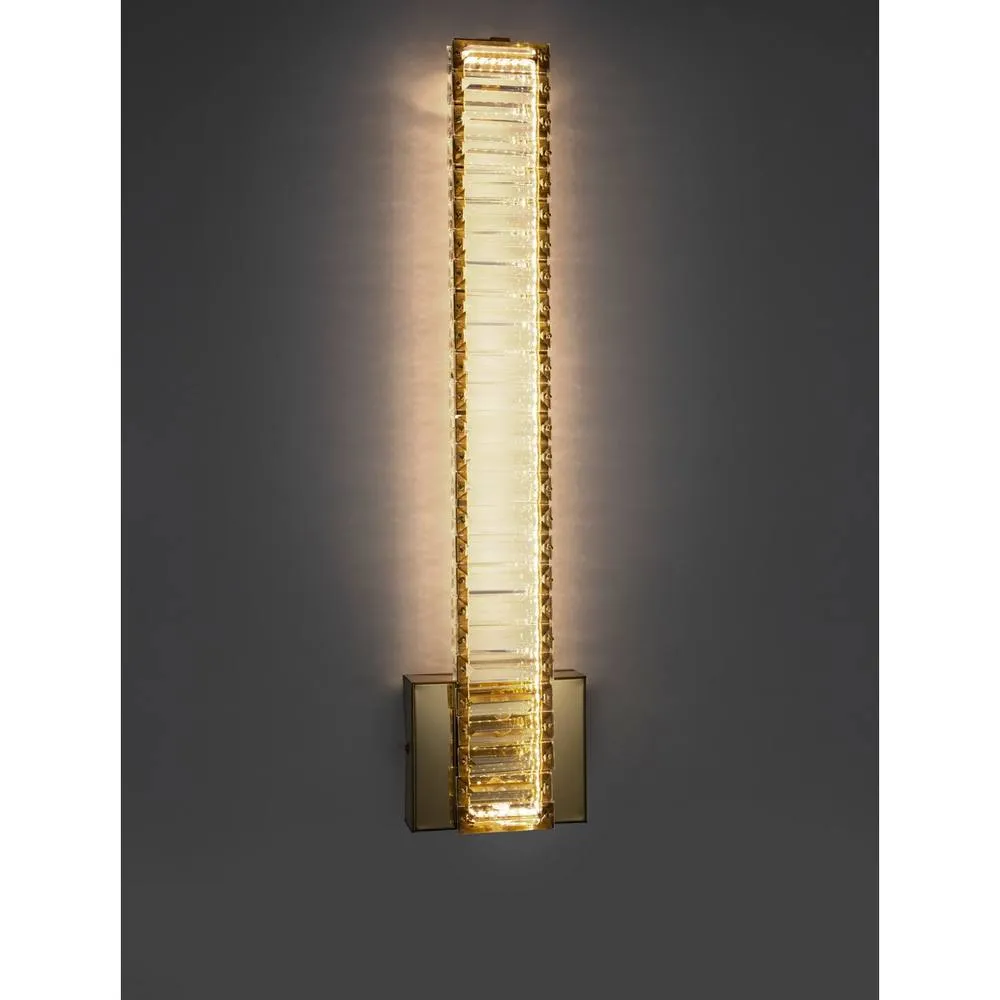 Netlighting Aurelia Wall Lamp Gold Metal Crystal LED 19W 1707Lm 3500K 5