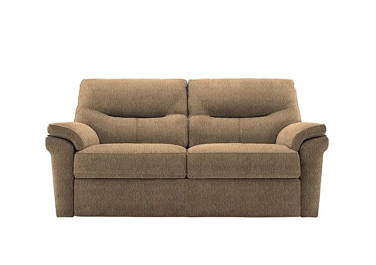 Seattle 2.5 Seater Fabric Sofa - No Recliner - Boucle Cocoa