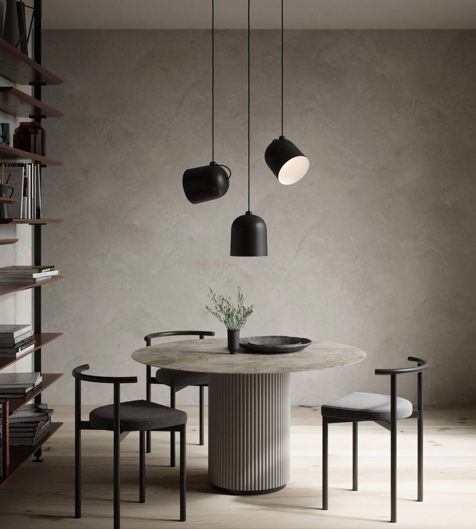 Nordlux Angle Pendant Light Black Metal Dining Room E27 Mains 21cm 4