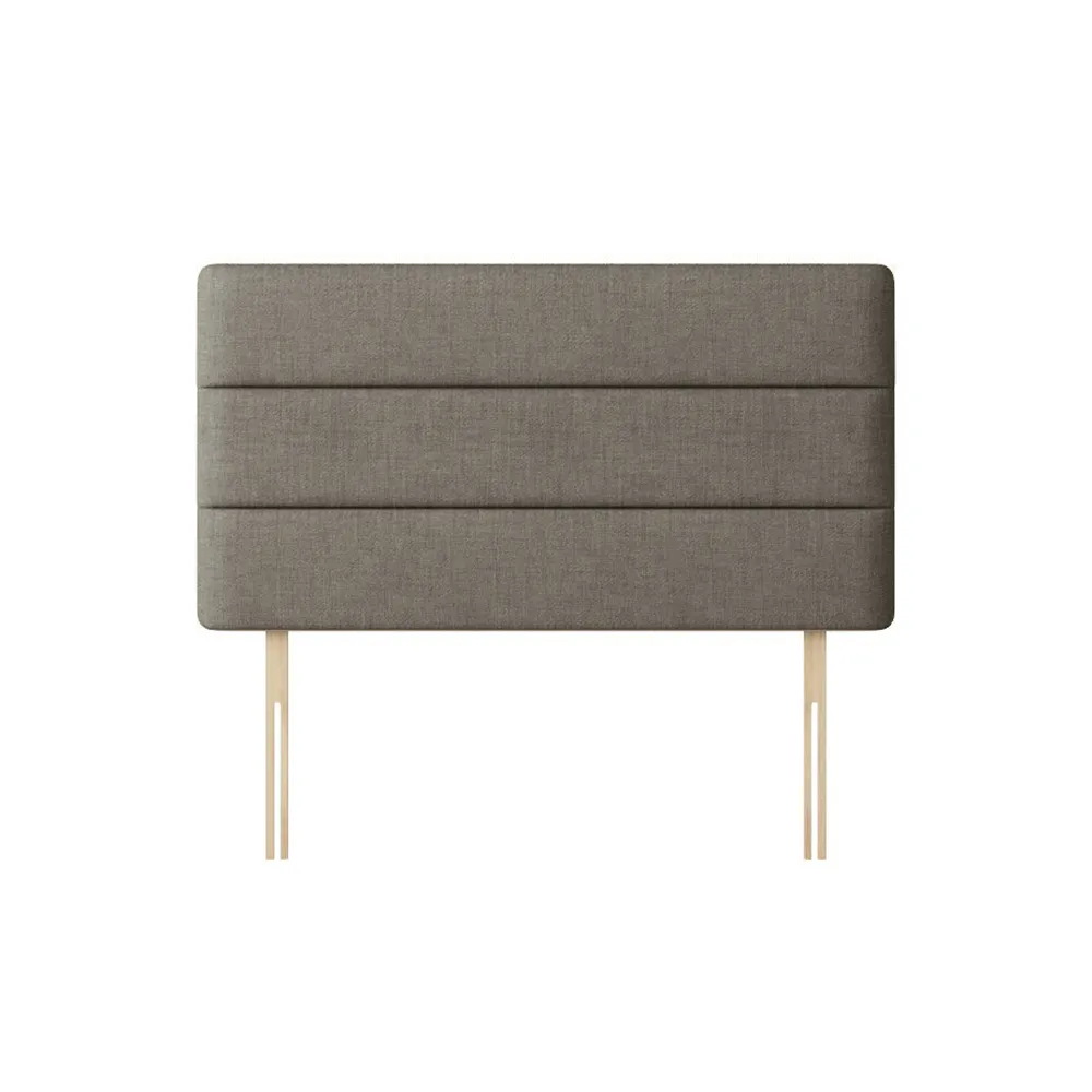 Cornell - Small Single - Lined Headboard - Dark Grey - Fabric - 2ft6 - Happy Beds 1
