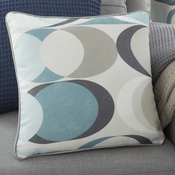Sander Geometric Cotton Square Filled Cushion
