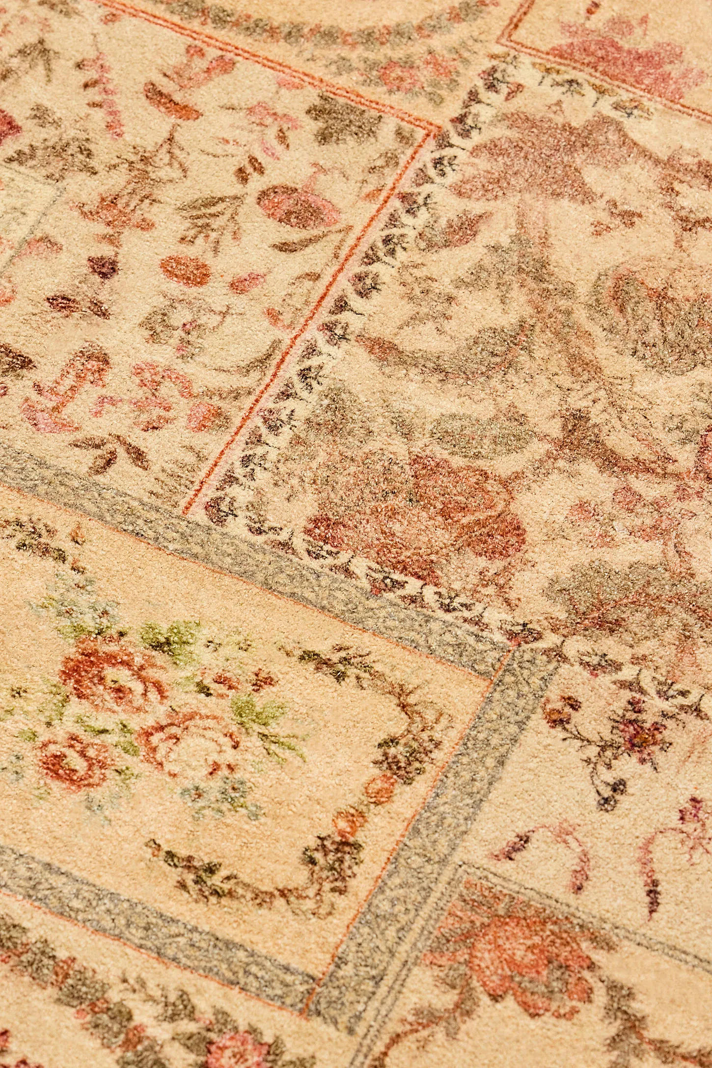 Patchwork Antique 2x3ft / 60x90cm Rug - Pink 2