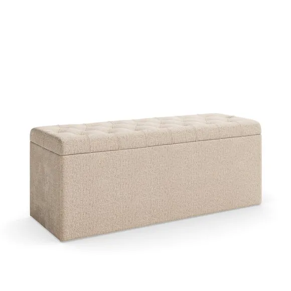 Emberly Chenille End of Bed Storage Ottoman 6