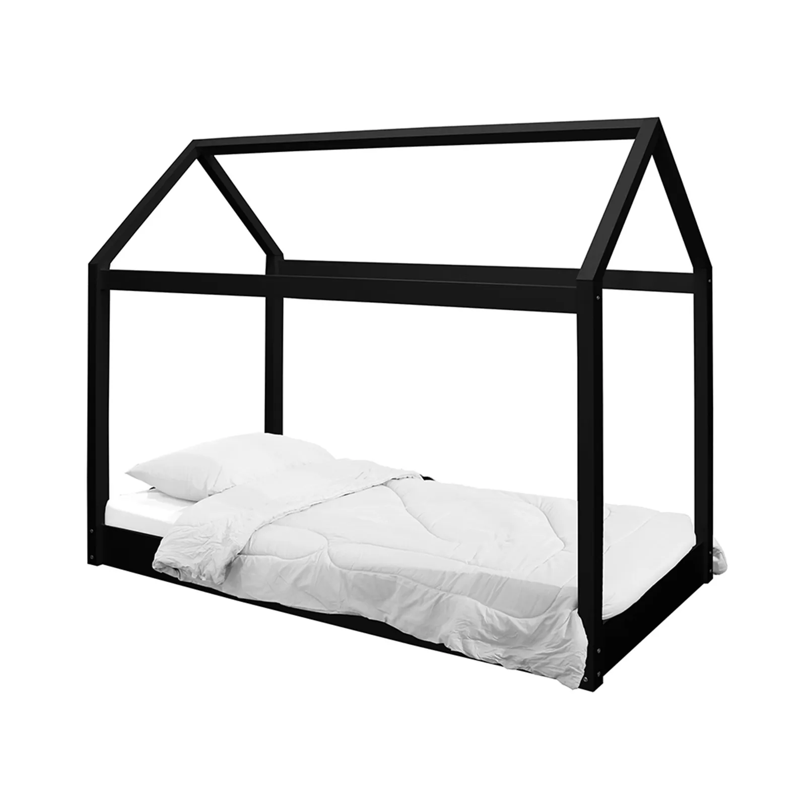 Hickory Black Bed Frame Black