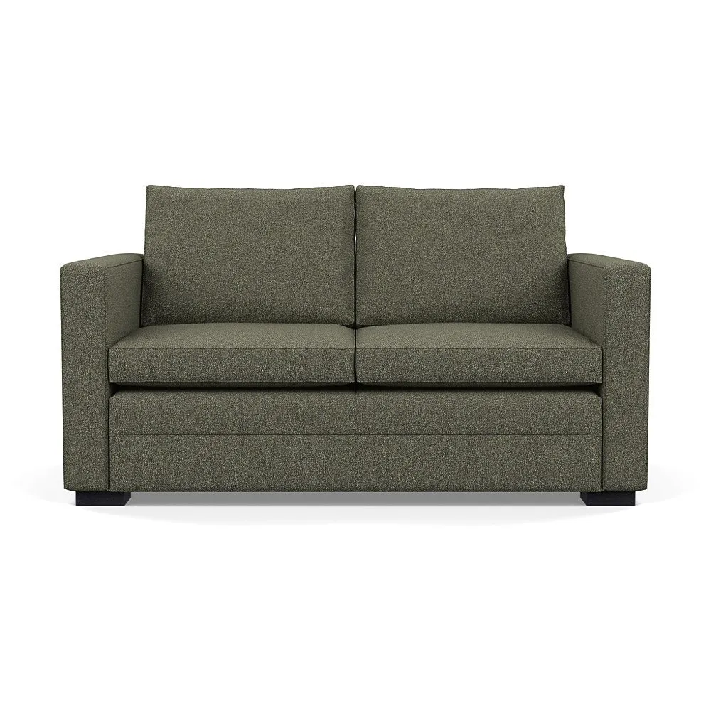 Heal's Palermo 2 Seater Sofa Loop Boucle Forest Black Feet 1