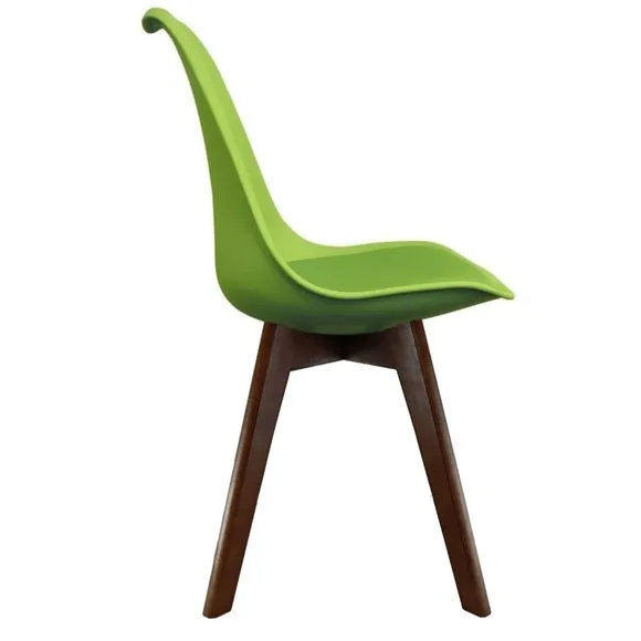 Fusion Living Soho Plastic Dining Chair with Squared Legs 4