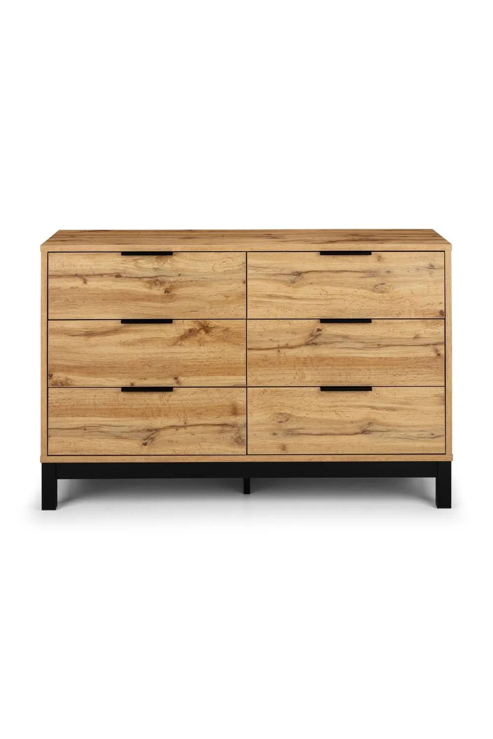 Julian Bowen Bali 6 Drawer Wide Chest in Light Oak 6