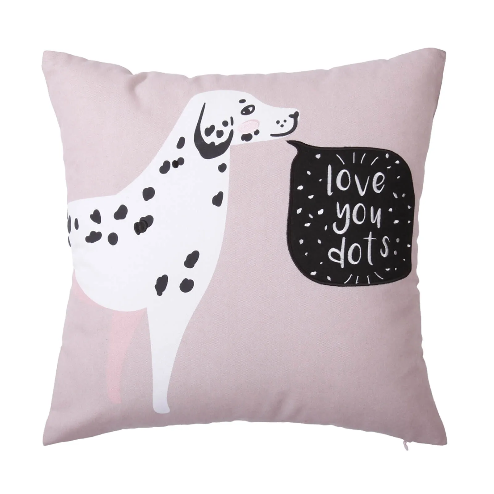 Love You Dots Dalmatian Cushion