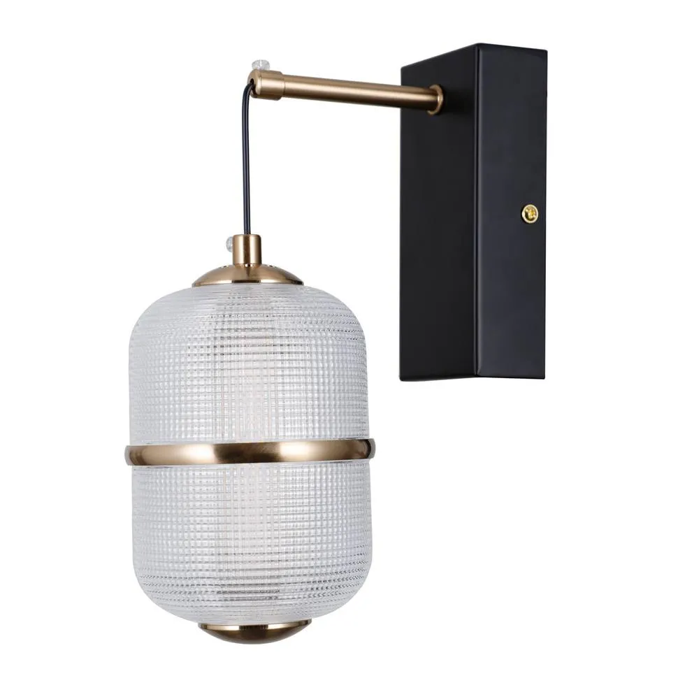 Netlighting Alani Wall Lamp Matt Black Gold 3000K Warm White 2