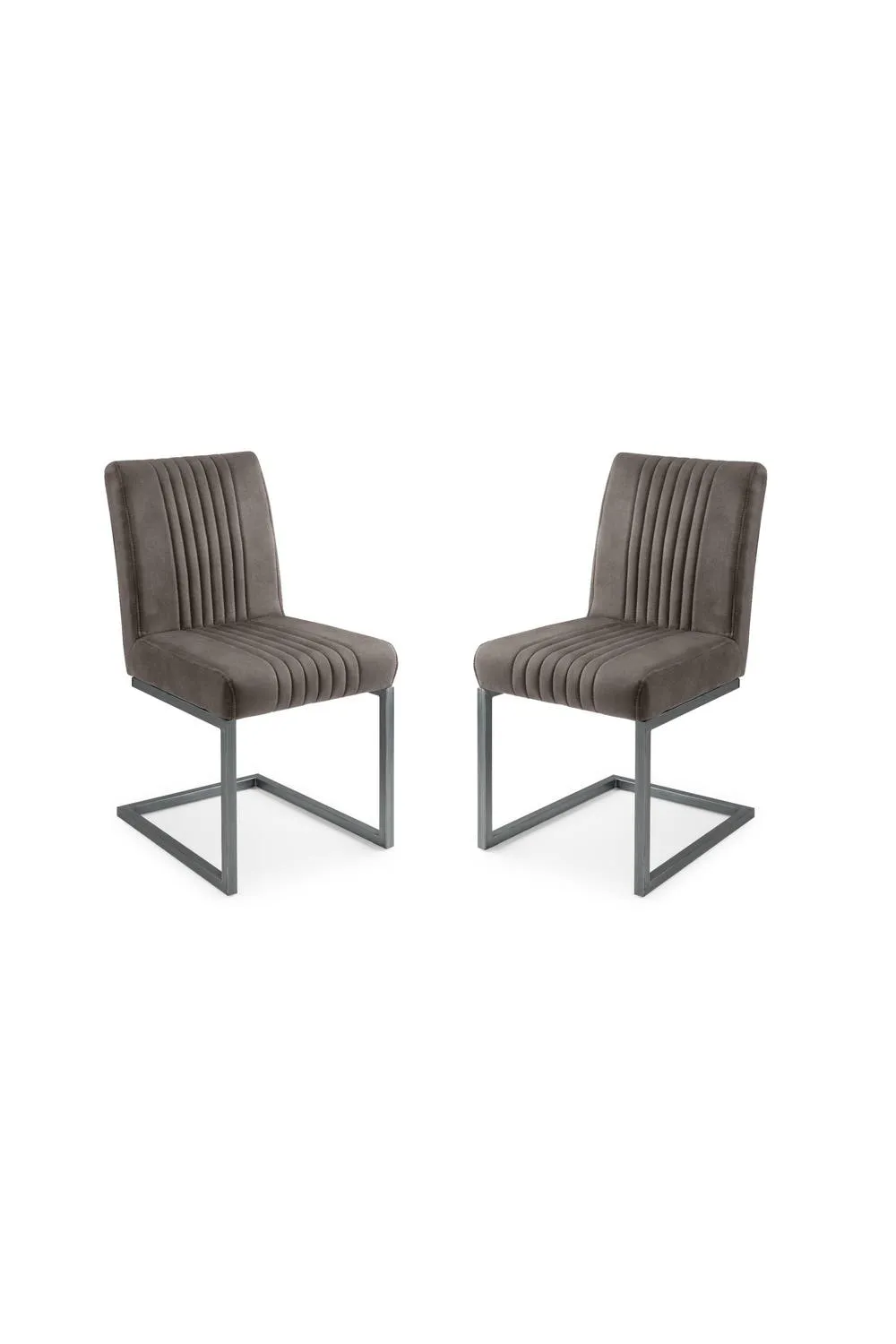 Julian Bowen Brooklyn Upholstered Dining Chair (Set of 2) in Grey 3