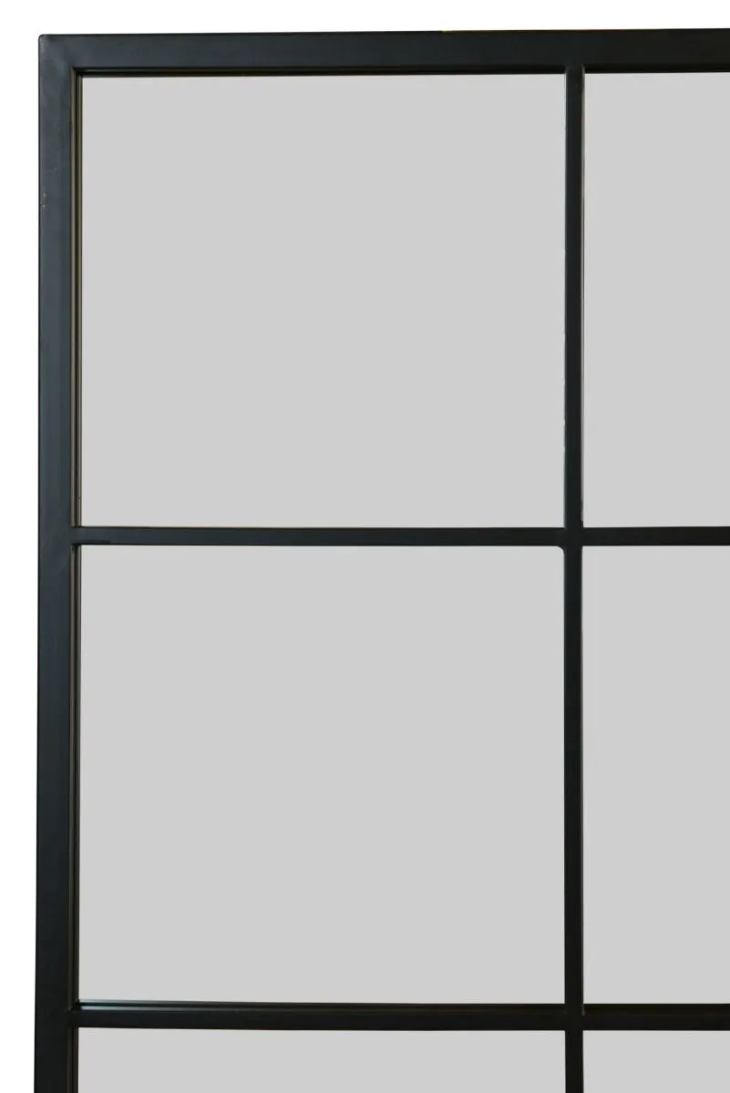 MirrorOutlet Black Modern Window Garden Wall Mirror 69" X 43" (174CM X 110CM) 6