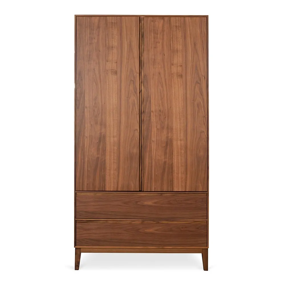 Heal's Lars Double Wardrobe Walnut 2