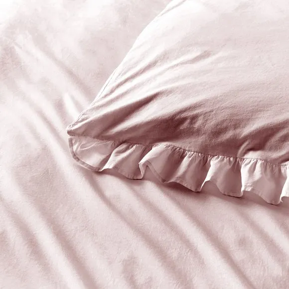Appletree Cassia Frill 100% Cotton Duvet Cover & Pillowcase Set 3