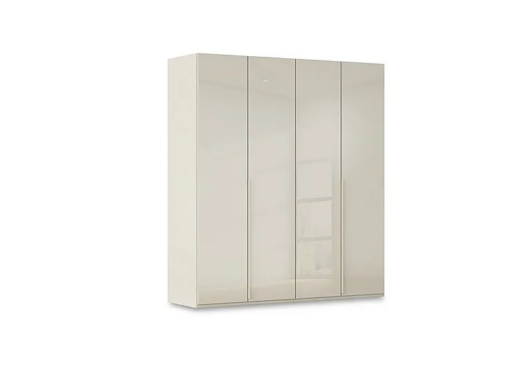 Haven 201cm 4 Door Hinged Wardrobe with Glass Doors