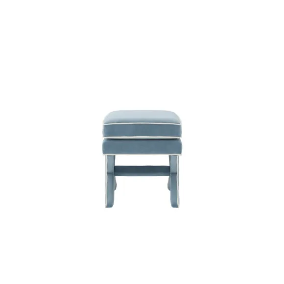 Rhode Velvet Footstool 5