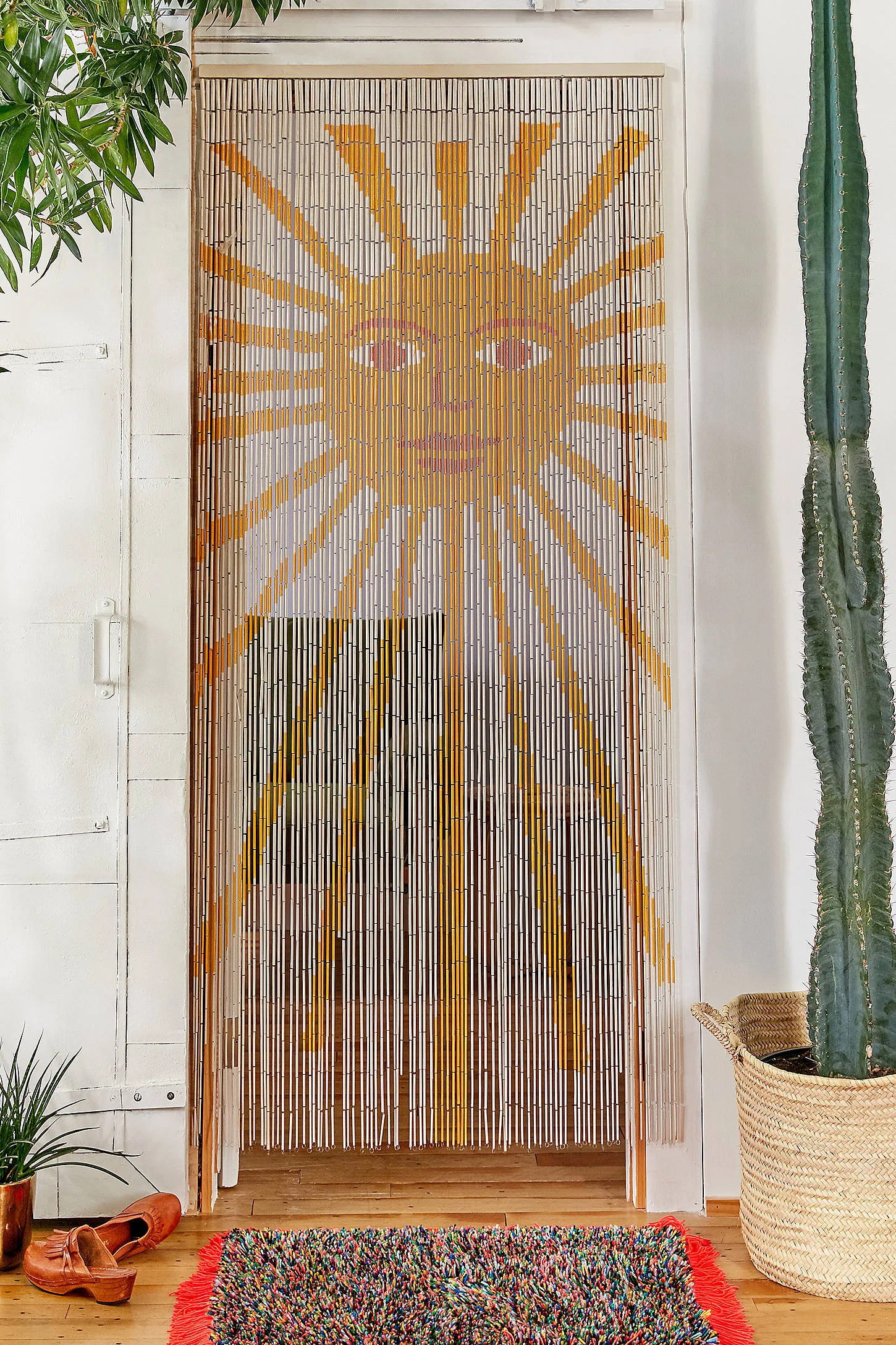 Sun Face Bamboo Curtain