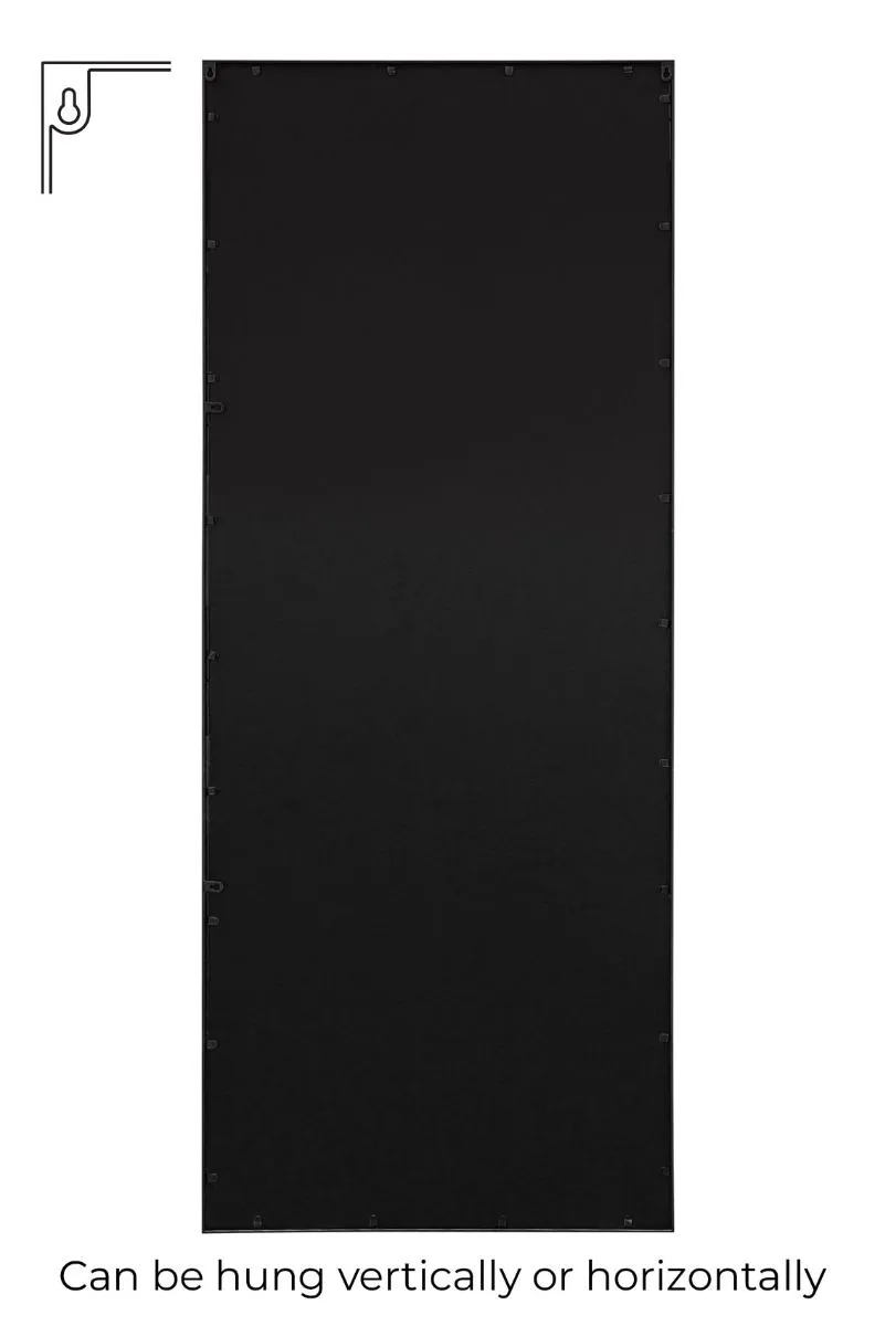 MirrorOutlet Black Modern Window Leaner / Wall Mirror 79" X 31" (200CM X 80CM) 5