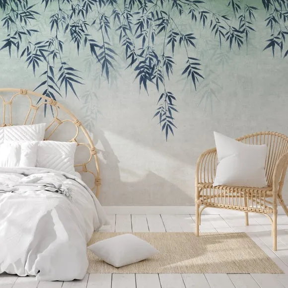 Ombre Leaf Wall Mural 1