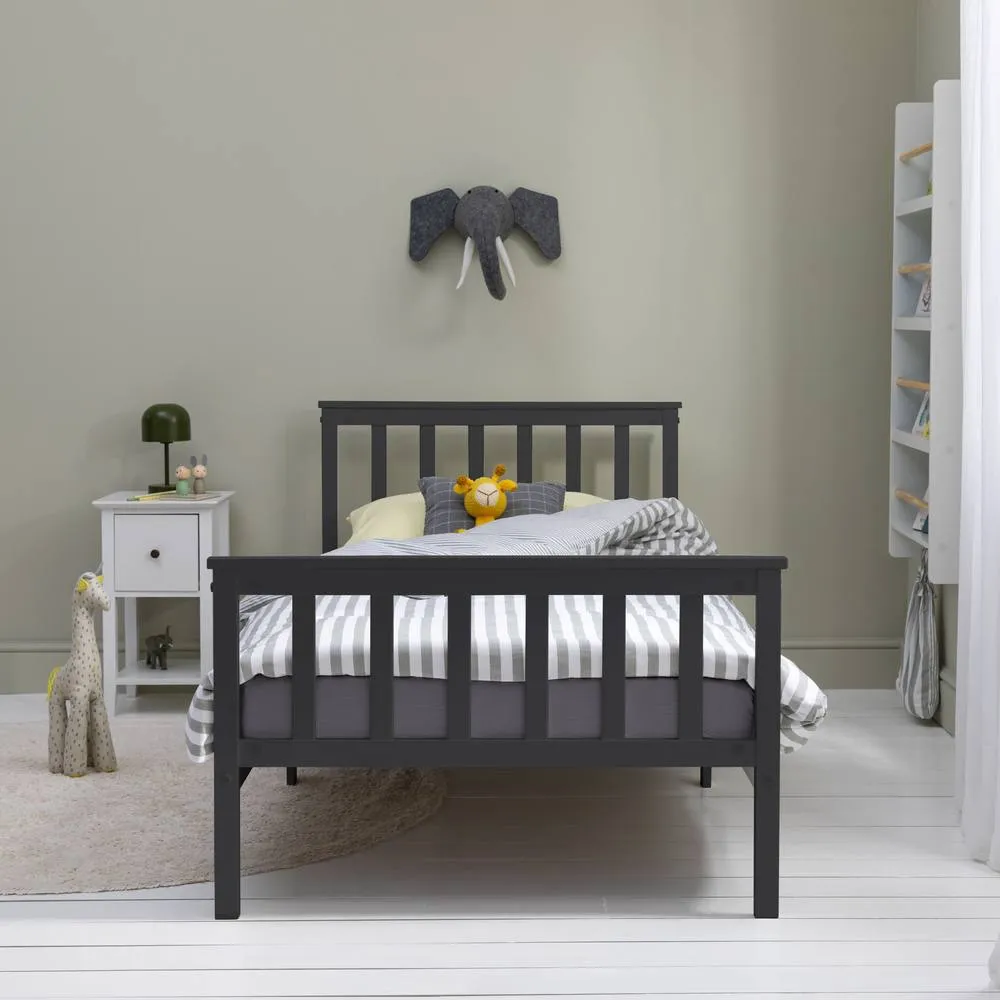 Nöa and Nani Otis Single Bed 3ft Frame in Anthracite in Grey 3
