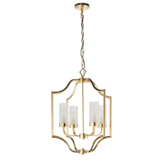 Vogue Edrea Brass 4 Light Ceiling Light 6