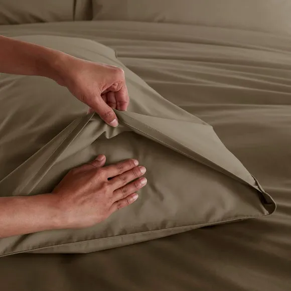 100% Egyptian Cotton 220 Thread Count Standard Pillowcase Pair 4