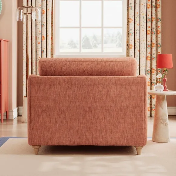 Hattie Slub Faux Linen Snuggle Sofa 3