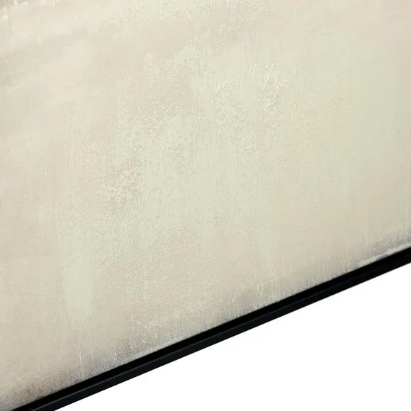 Grey and White Abstract Framed Canvas 4