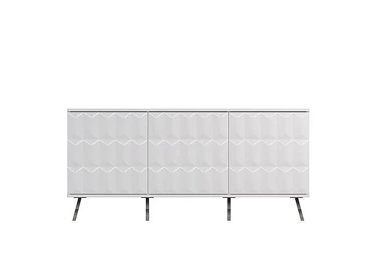Alpha 3 Door Sideboard with SMART LED Lighting - White
