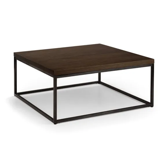 Brooklyn Square Coffee Table, Dark Oak