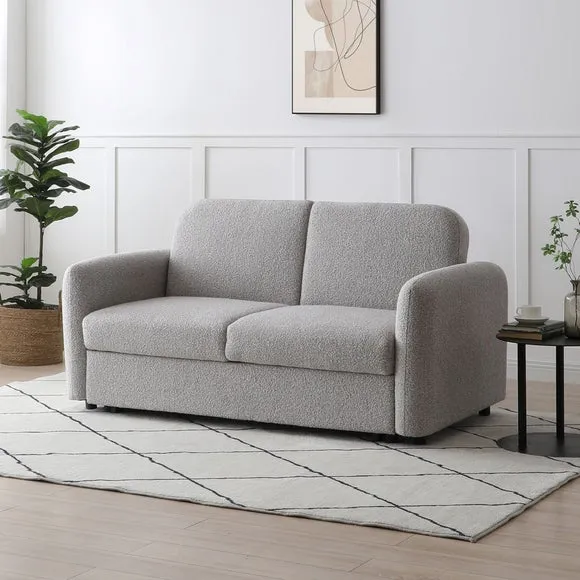 Finty Soft Boucle 2 Seater Pop Up Trundle Sofa Bed
