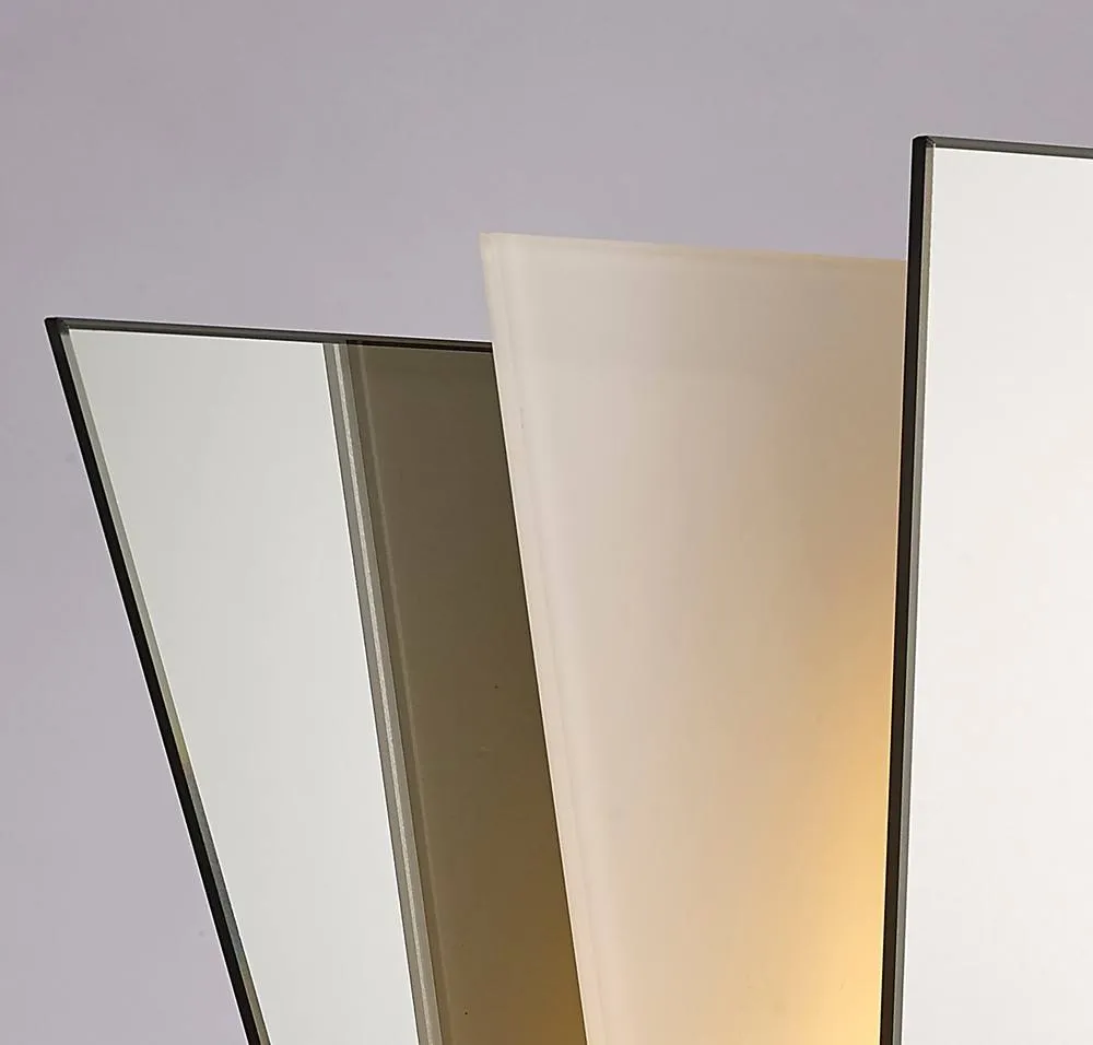 Netlighting Atlantis 3 Layer Flush Flush Wall Lamp E27 Frosted Mirror in Grey 5