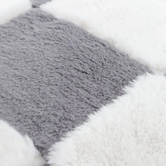 Heya Home Cozee Check Square Cushion 2