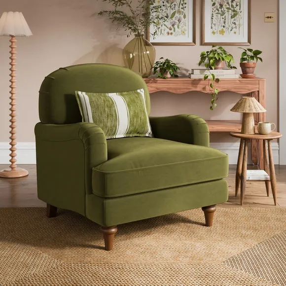 Beatrice II Velvet Armchair