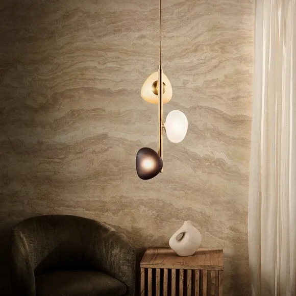 Pebble 3 Light Adjustable Pendant Light 2