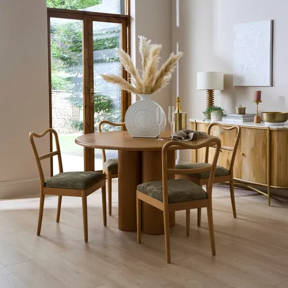 Betsie Dining Chair, Olive Chenille 2