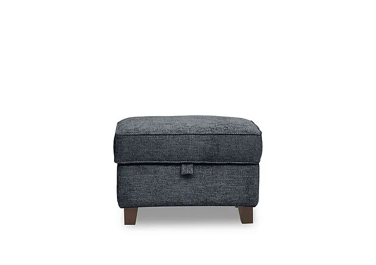 Tabitha Storage Footstool - Navy