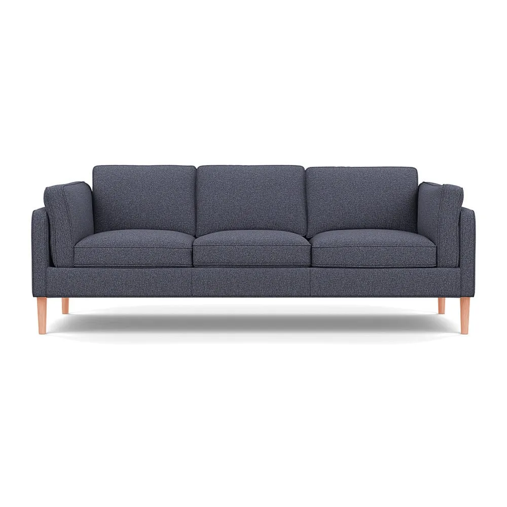 Heal's Sonno 4 Str Sofa Loop Boucle Navy Natural Feet 1