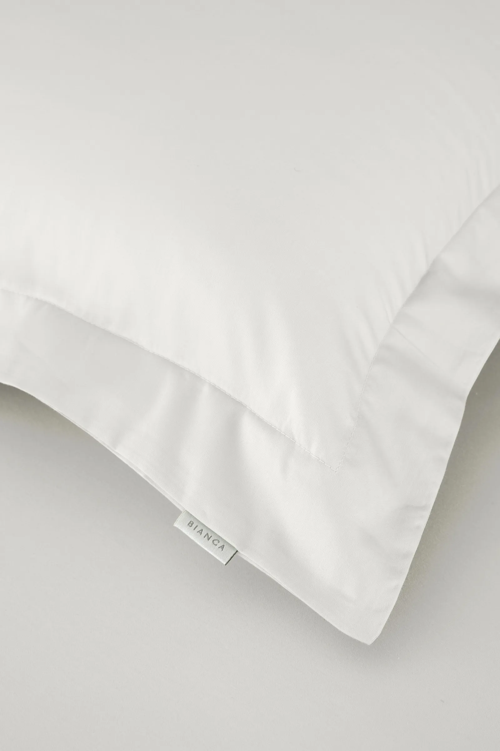Bianca '400 Thread Count Cotton Sateen' Oxford Pillowcase Pair in Cream 3