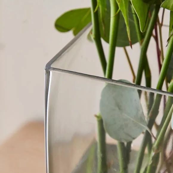 Square Glass Vase 2