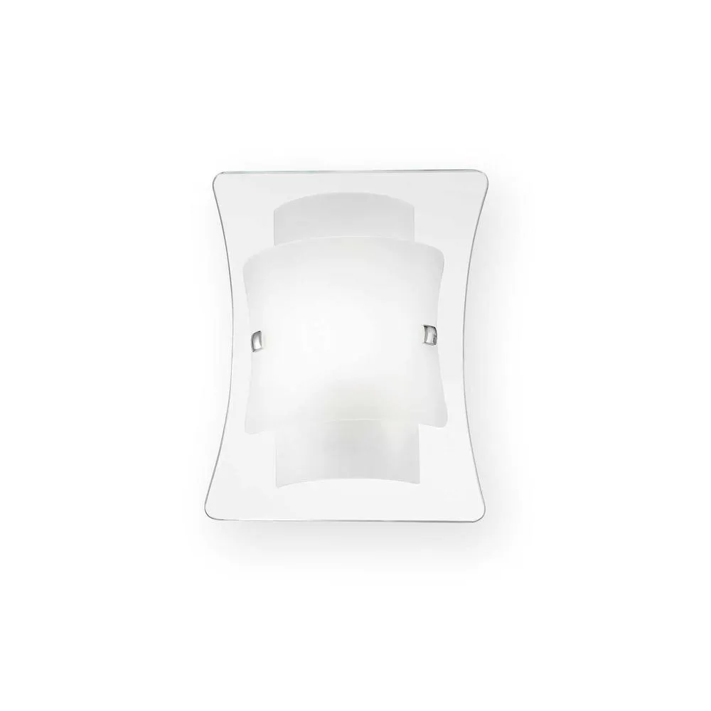 Netlighting Triplo 1 Light Indoor Small Wall Light Glass E27 in Clear
