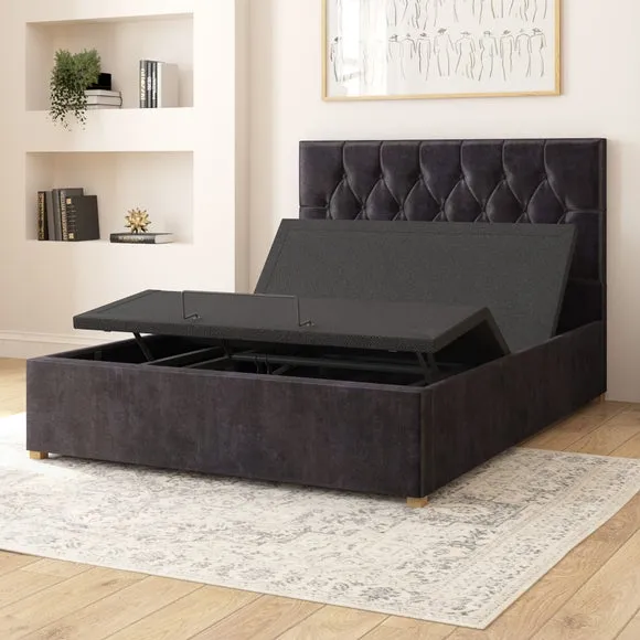 Olivier Plush Velvet Adjustable Bed 4