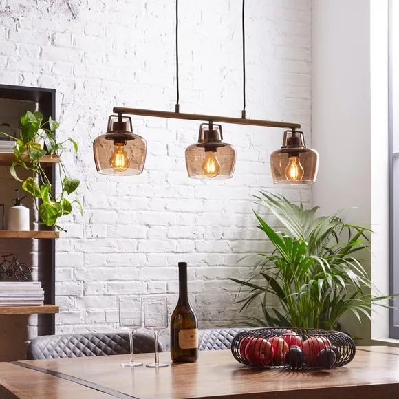 Auburn Modern 3 Light Adjustable Diner Ceiling Light 1