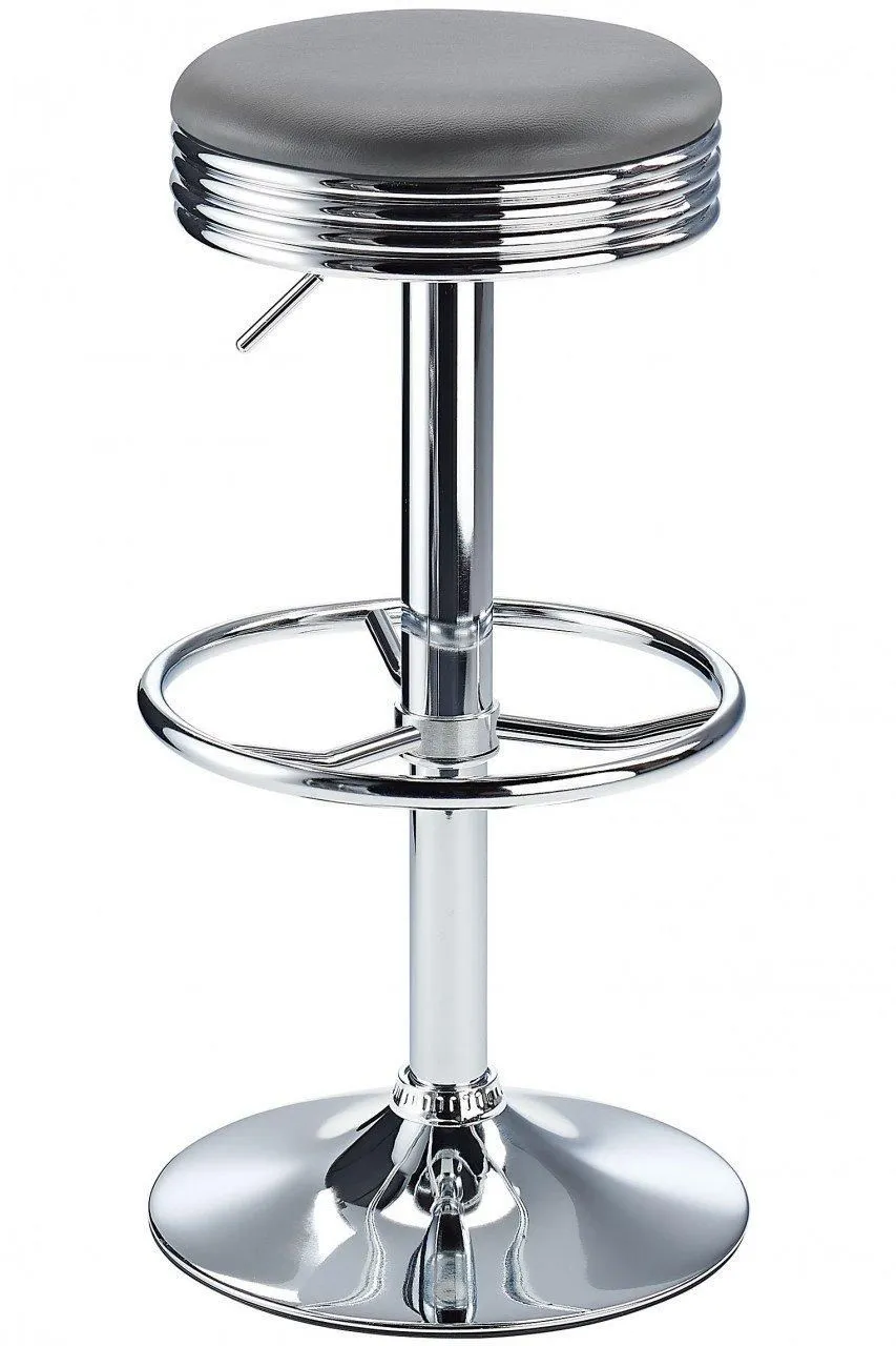 netfurniture Calif Adjustable Bar Stool - Grey