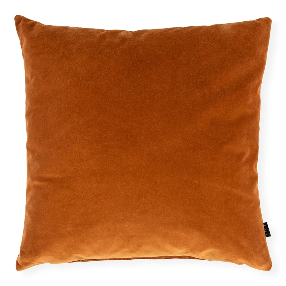 Heal's Velvet Cushion Toffee 55 x 55cm 2