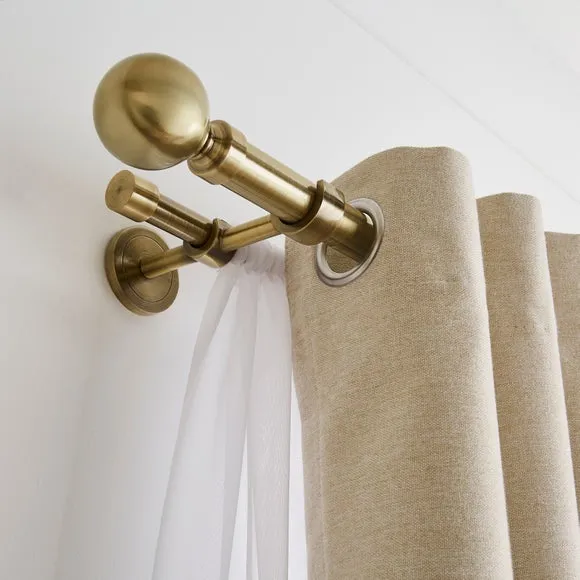 Ashton Double Layer Extendable Metal Curtain Pole 4