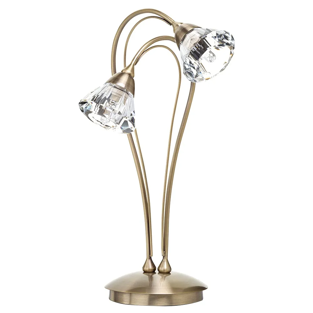 Marianne Table Lamp, Antique Brass 1
