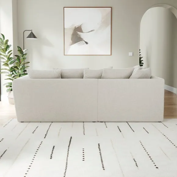 Blake Soft Texture Chenille Corner Chaise Sofa 3