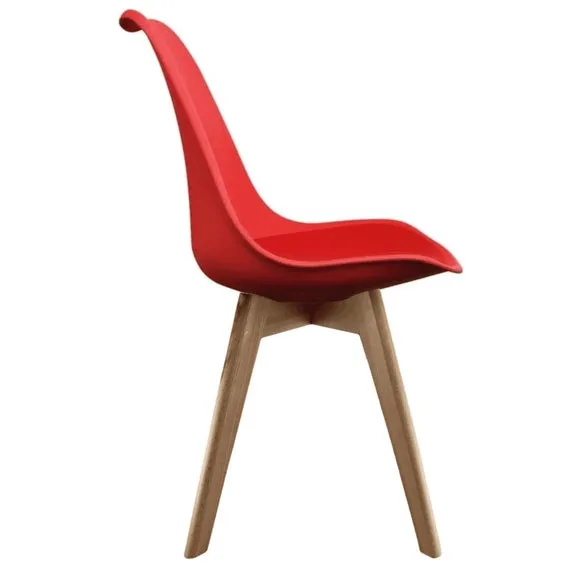 Fusion Living Soho Plastic Dining Chair with Squared Legs 4
