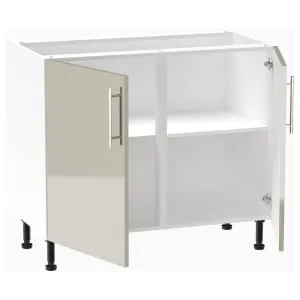 Wickes Orlando Gloss Stone Shaker Base Unit - 1000mm 2